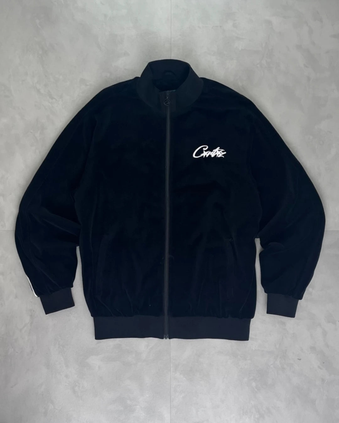 Corteiz Velour Full Set Tracksuit black - L/XL