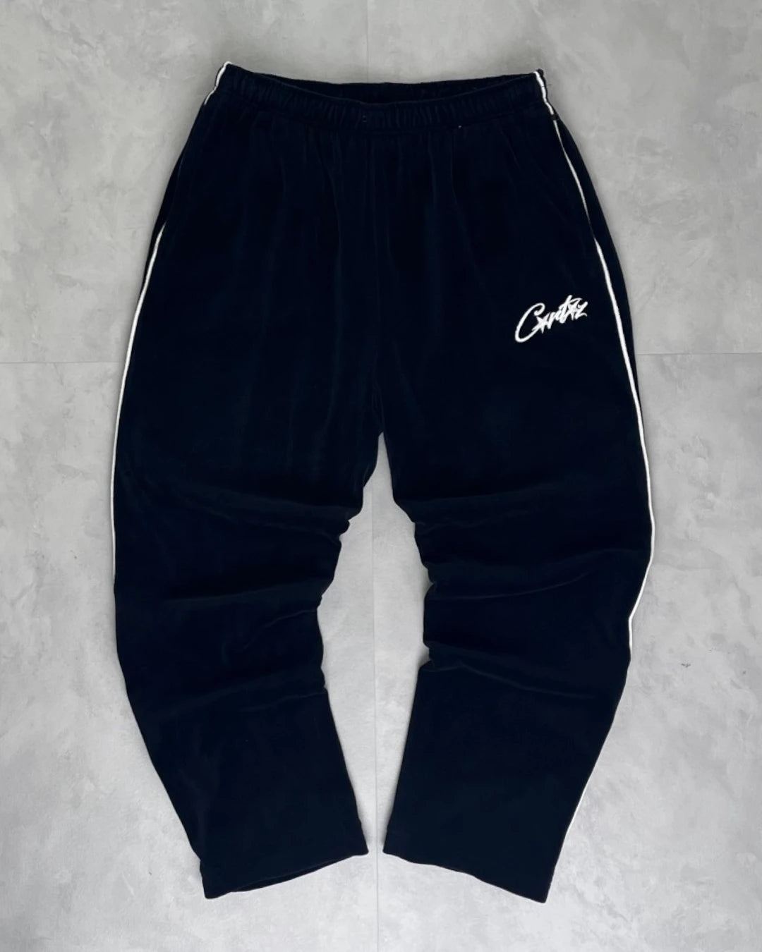 Corteiz Velour Full Set Tracksuit black - L/XL