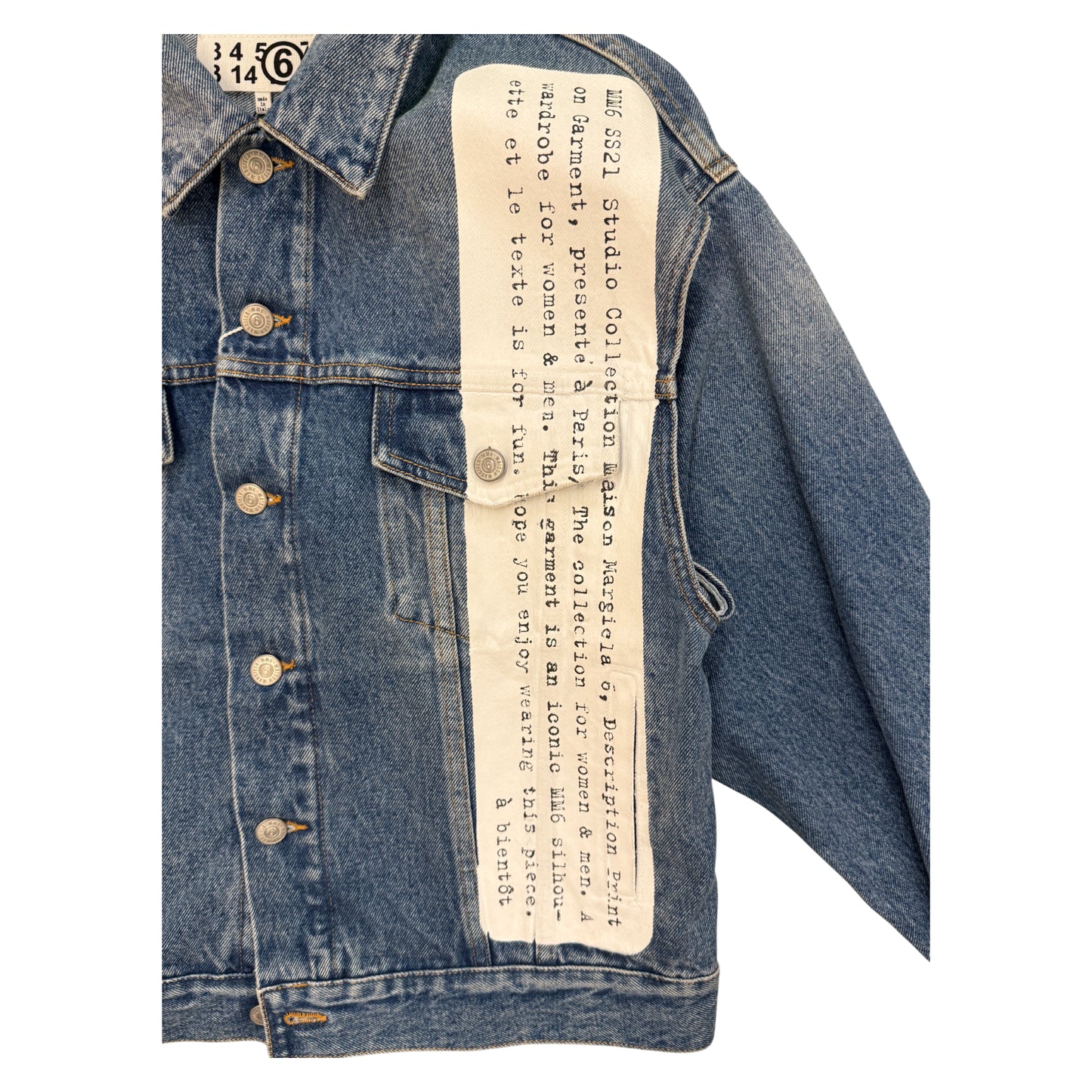 Maison Margiela Typography Denim jacket - SIZE38