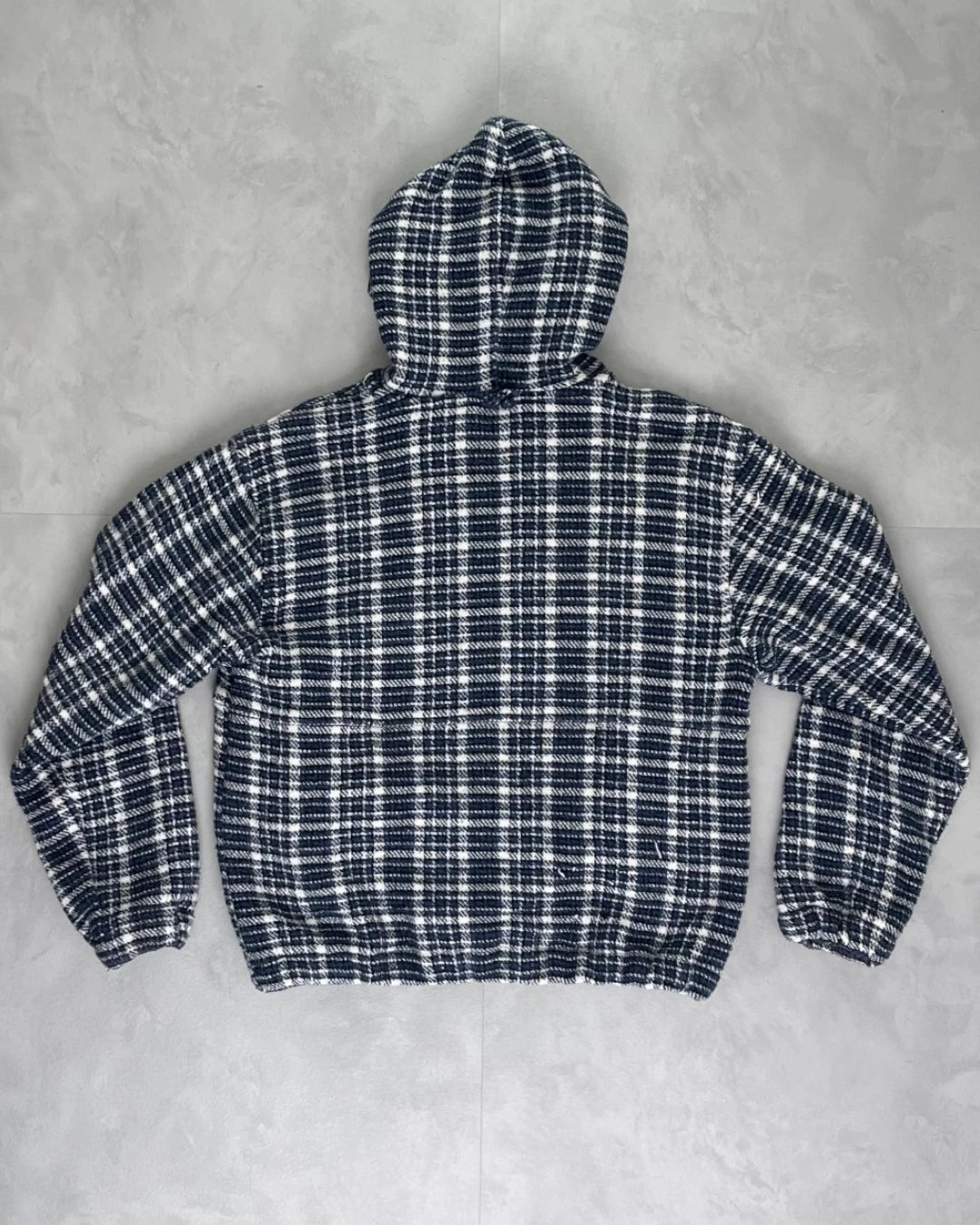 Stussy Plaid Work Jacket blue / white – M