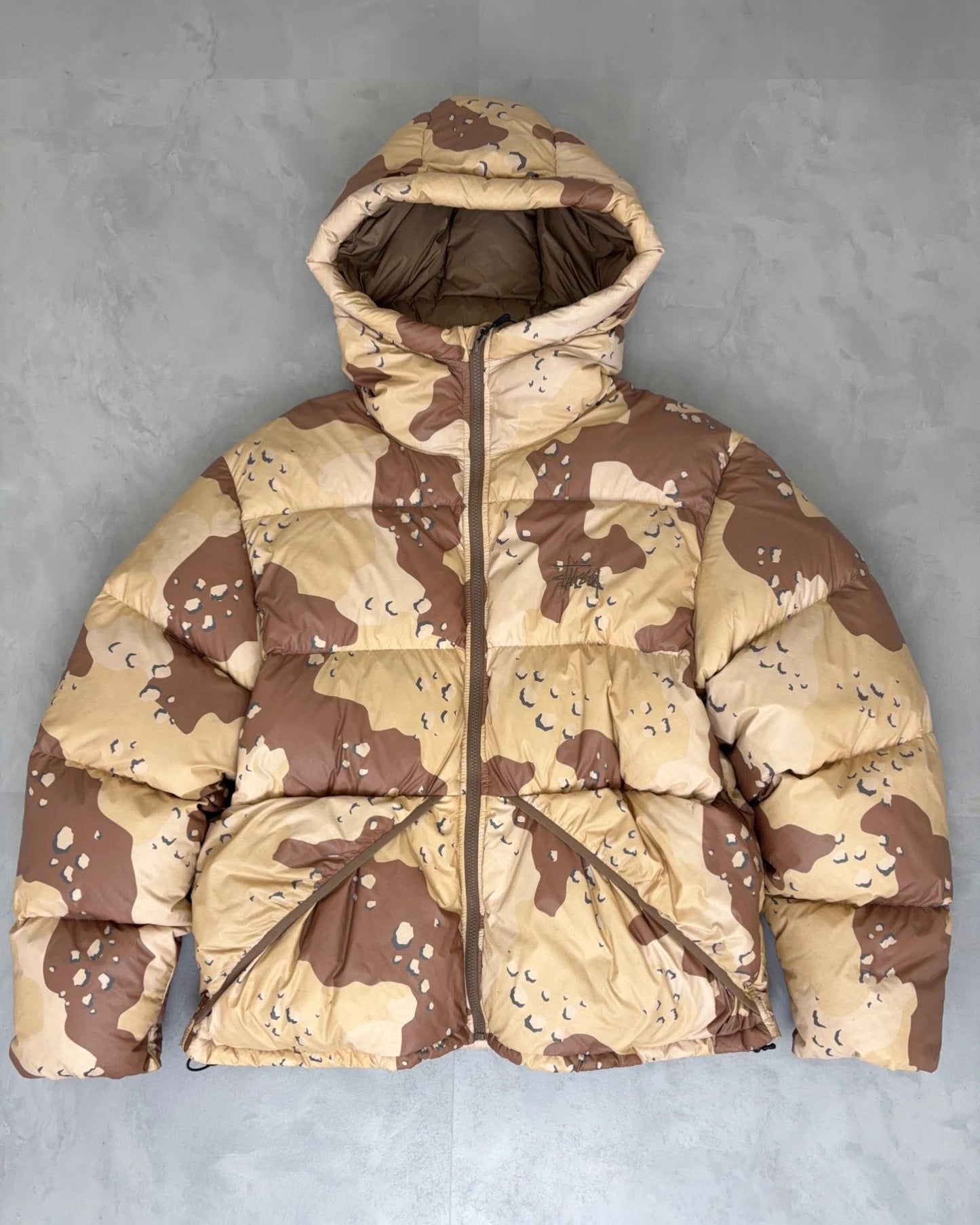 Stussy Desert Camo Puffer Jacket - L