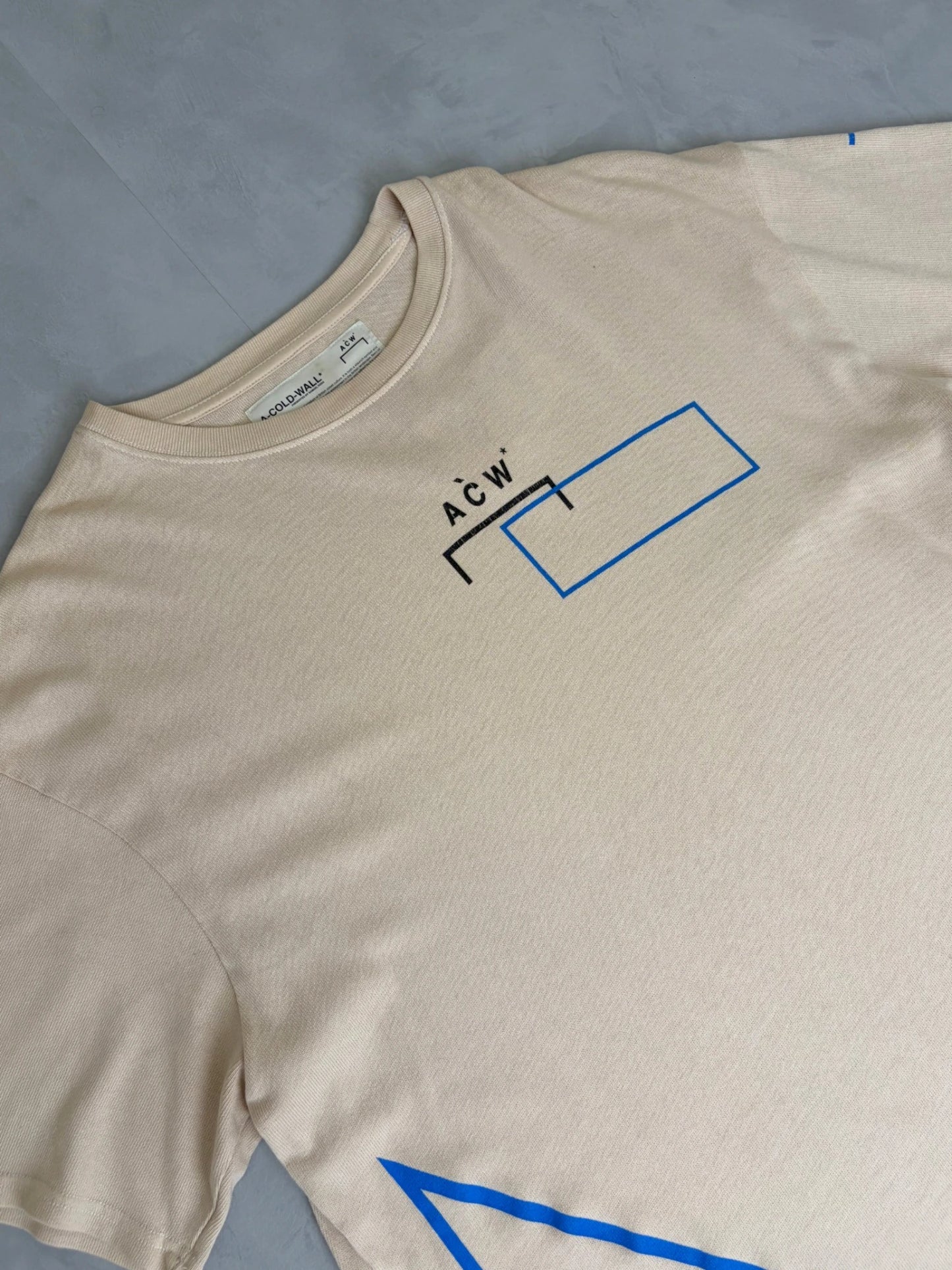 A Cold-Wall Lines T Shirt beige - M