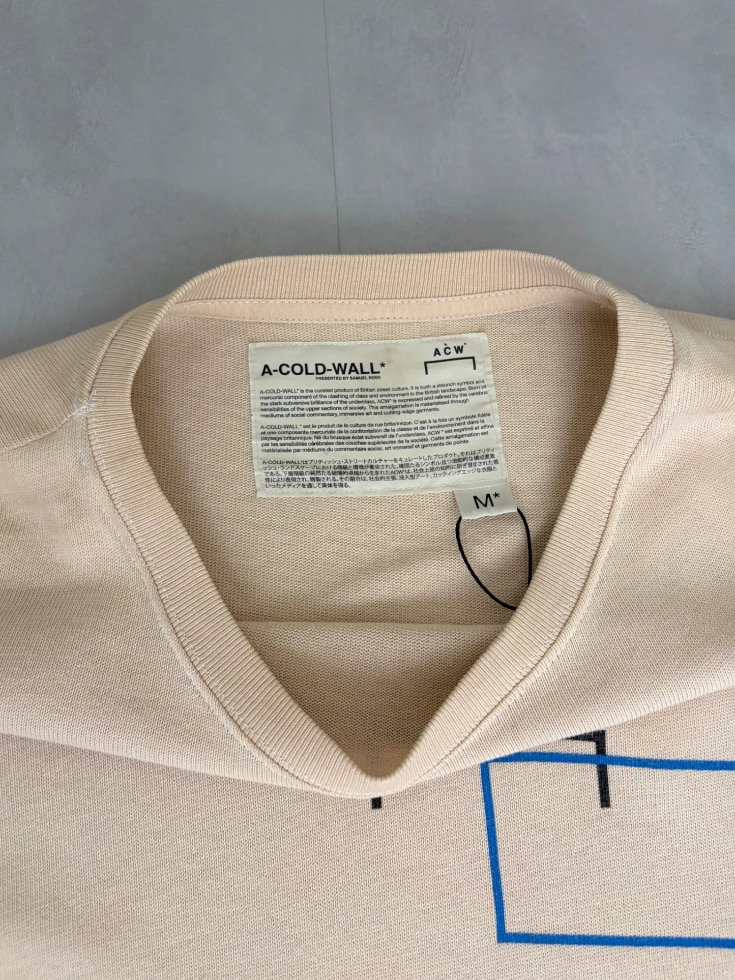 A Cold-Wall Lines T Shirt beige - M