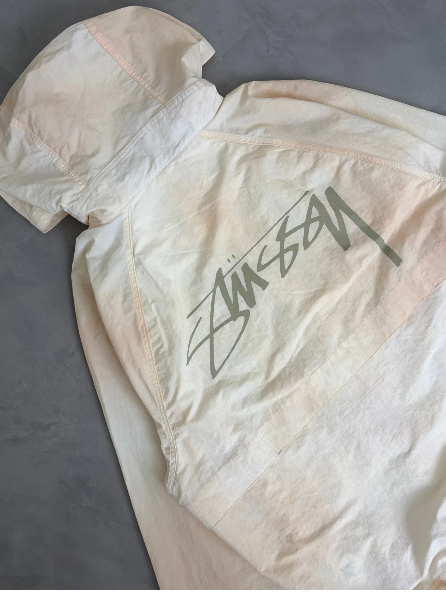 Stussy Windbreaker cream – (GRADE A) / L