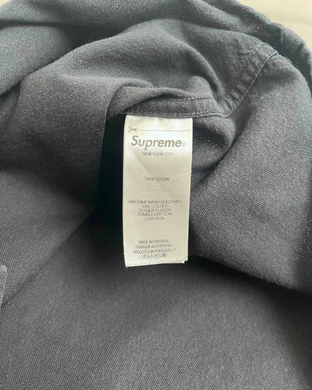 Supreme Button Up Shirt black – S
