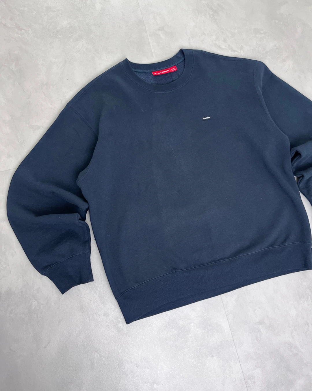 Supreme Small Box Logo Sweatshirt navy – M
