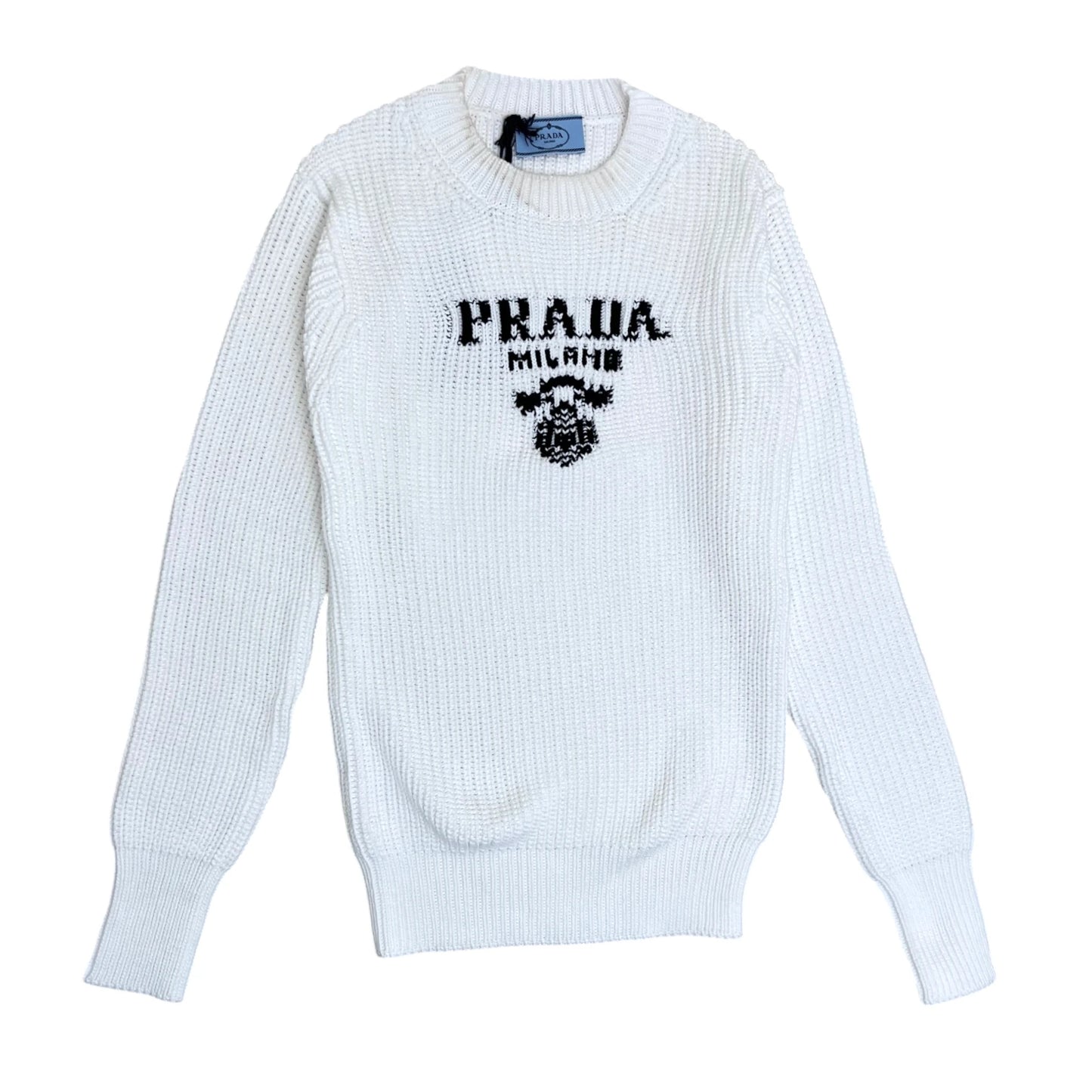 Prada Logo Jumper white - XS