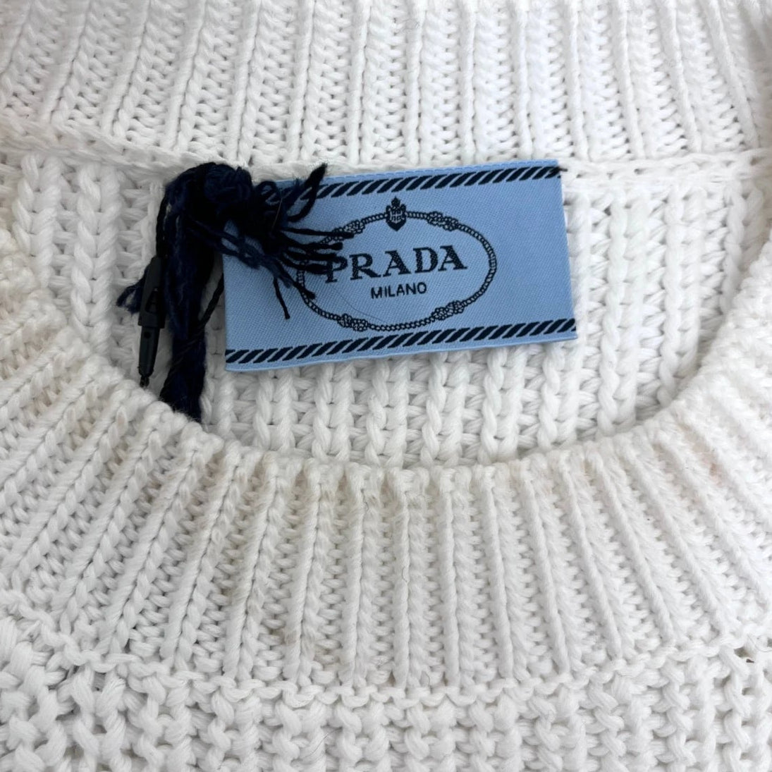 Prada Logo Jumper white - XS