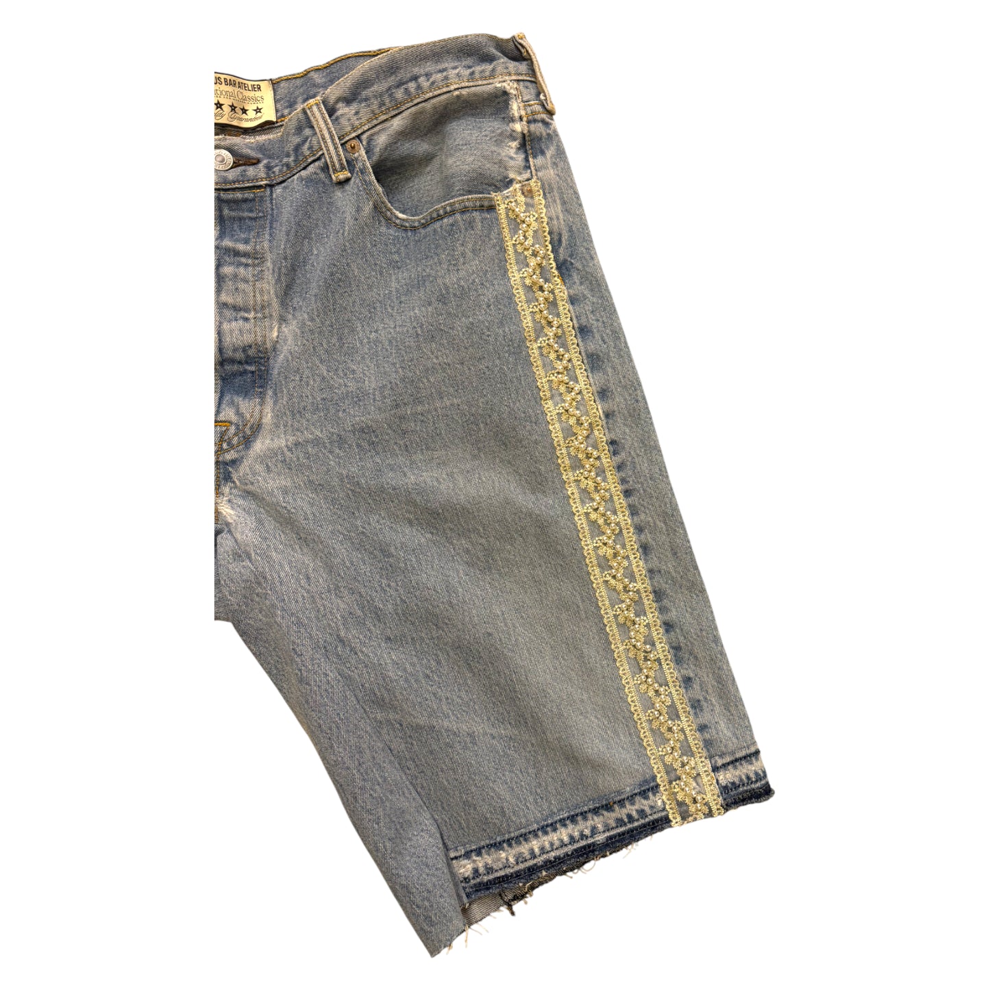 Jeanius Bar Atelier Denim Pearl Jorts - W34