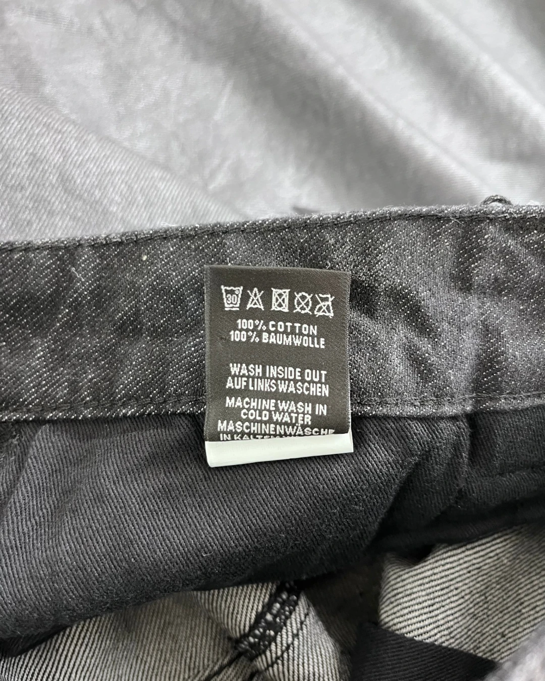 6PM Dark Chrome Coated Denim – W32