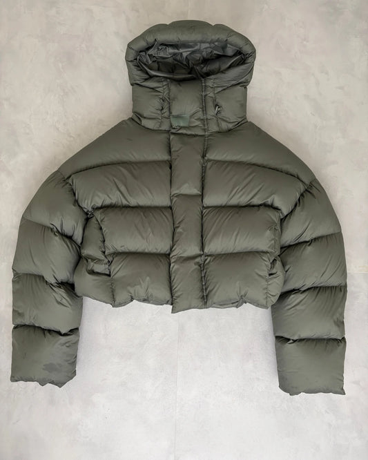 Entire Studios Cropped Puffer Jacket green - M