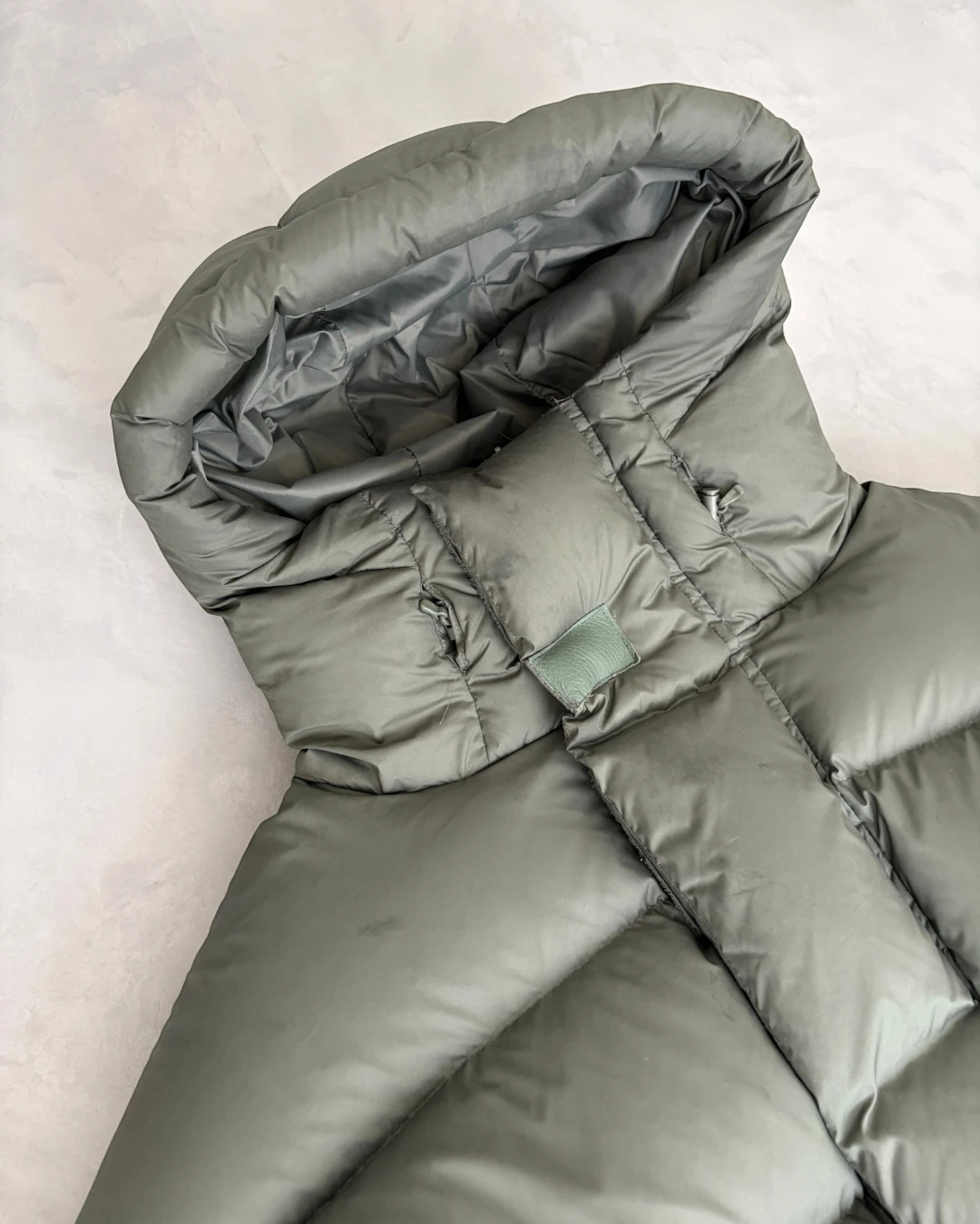 Entire Studios Cropped Puffer Jacket green - M