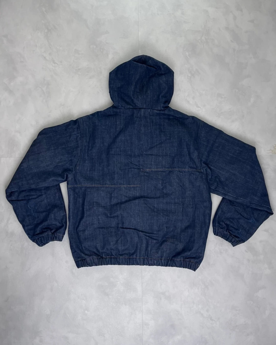 99Based Indigo Denim Zip Up Jacket – L