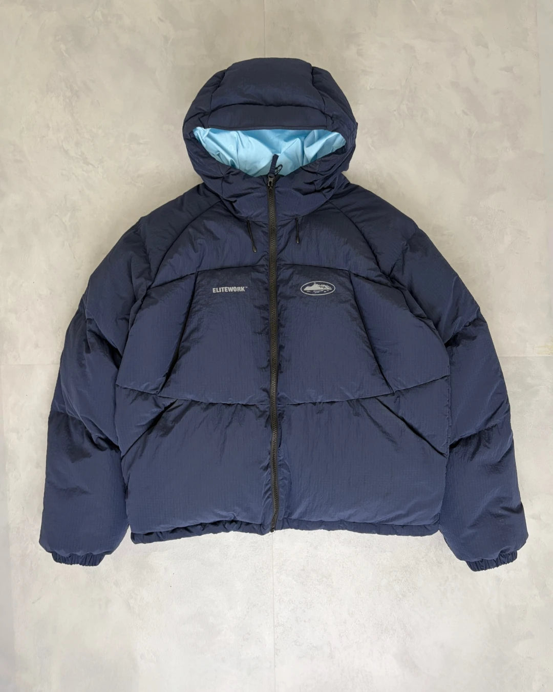 Corteiz Elite Work Puffer Jacket navy – (GRADE A) / L