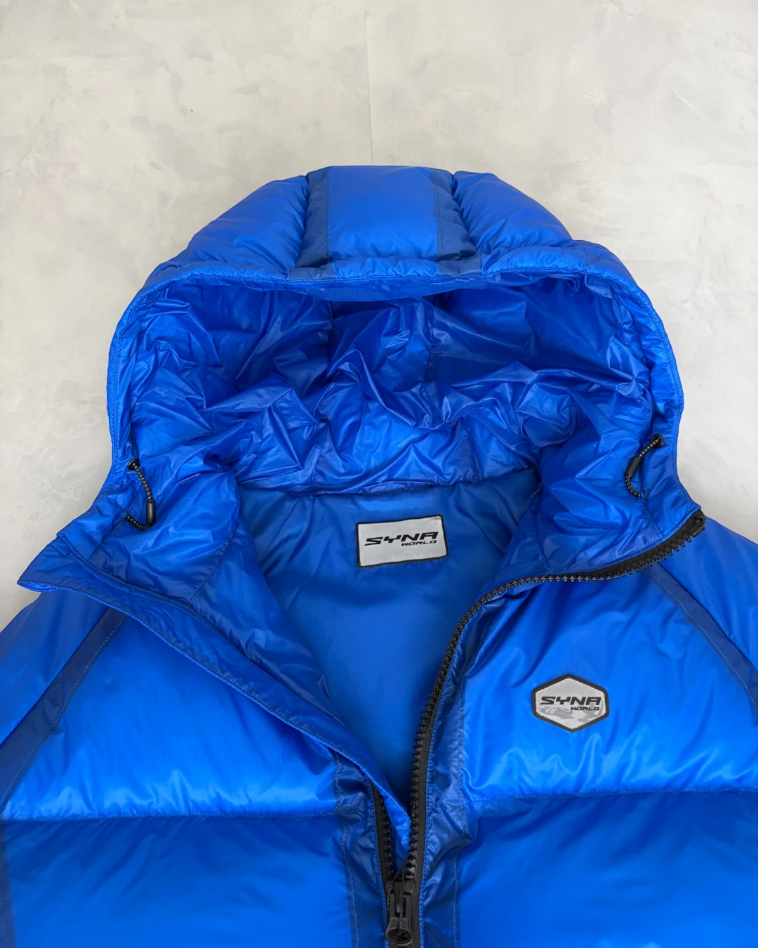 SynaWorld Translucent Puffer Jacket blue – (NEW)