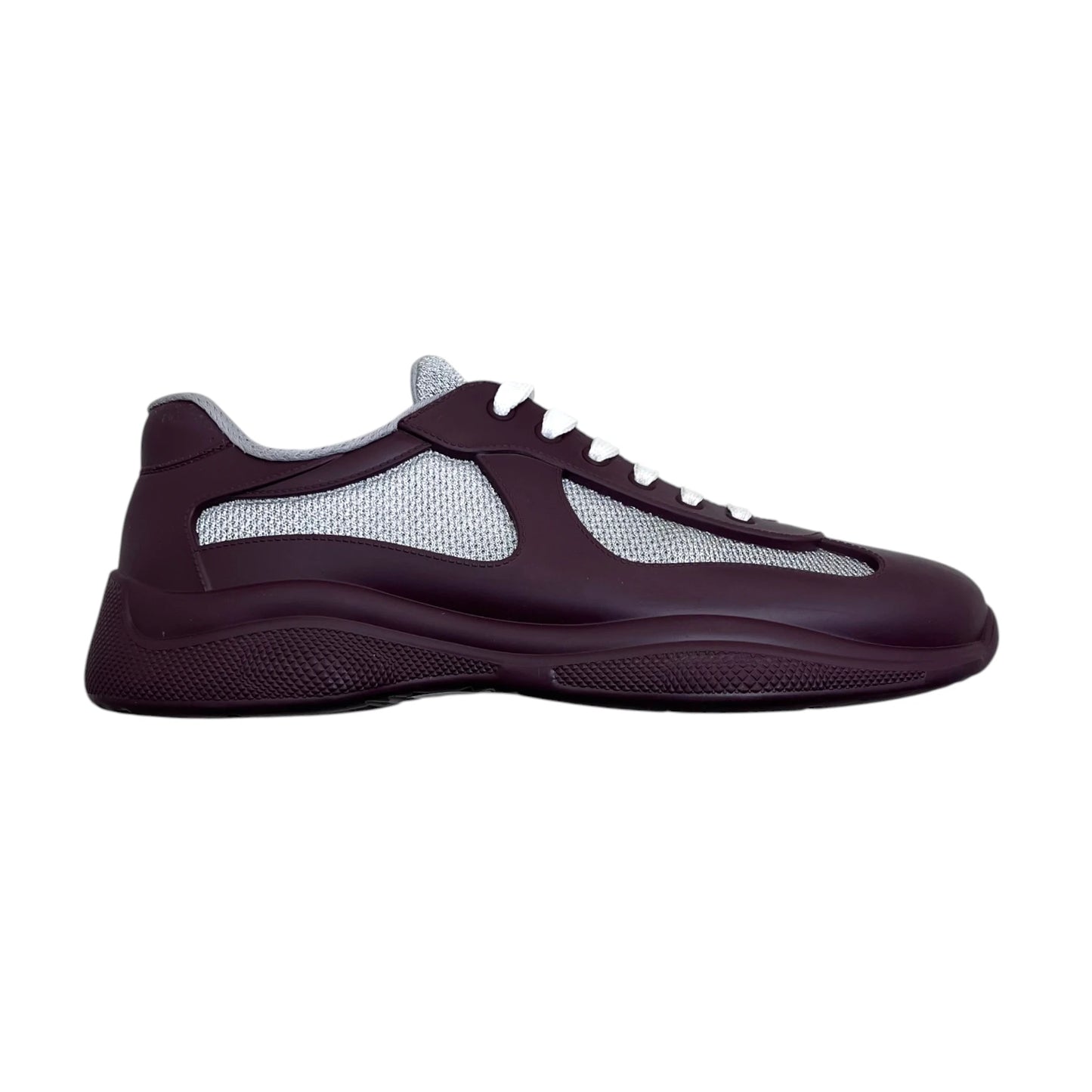 Prada Americas Cup Rubber burgundy - UK8