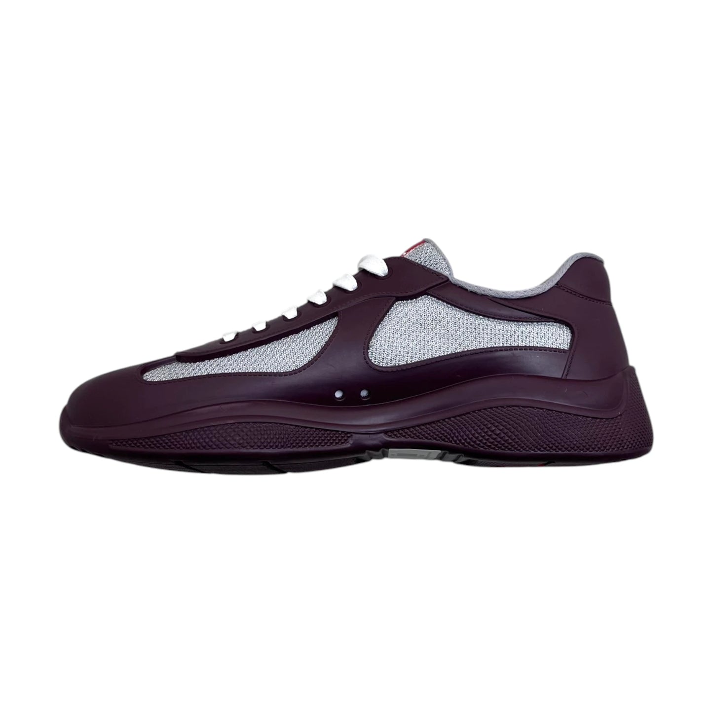 Prada Americas Cup Rubber burgundy - UK8