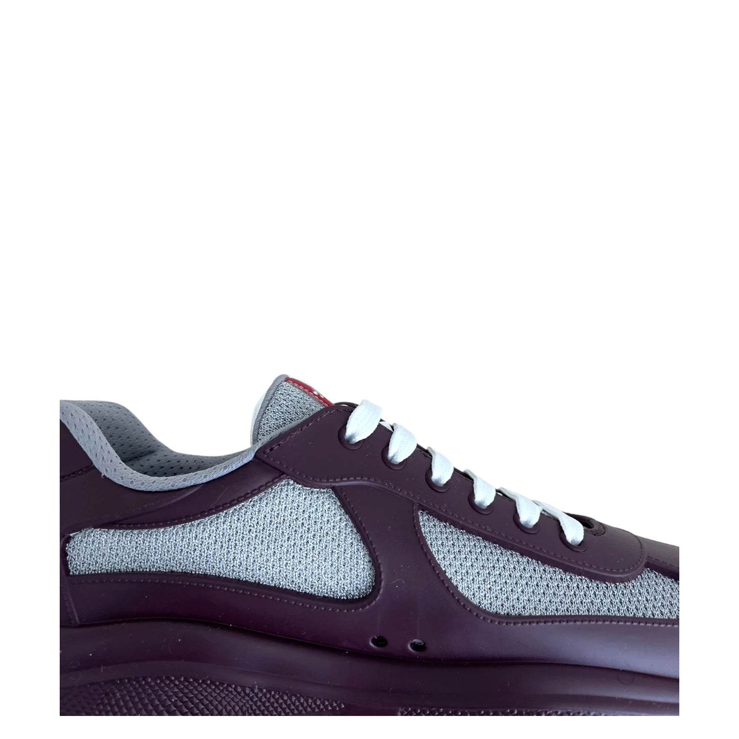 Prada Americas Cup Rubber burgundy - UK8