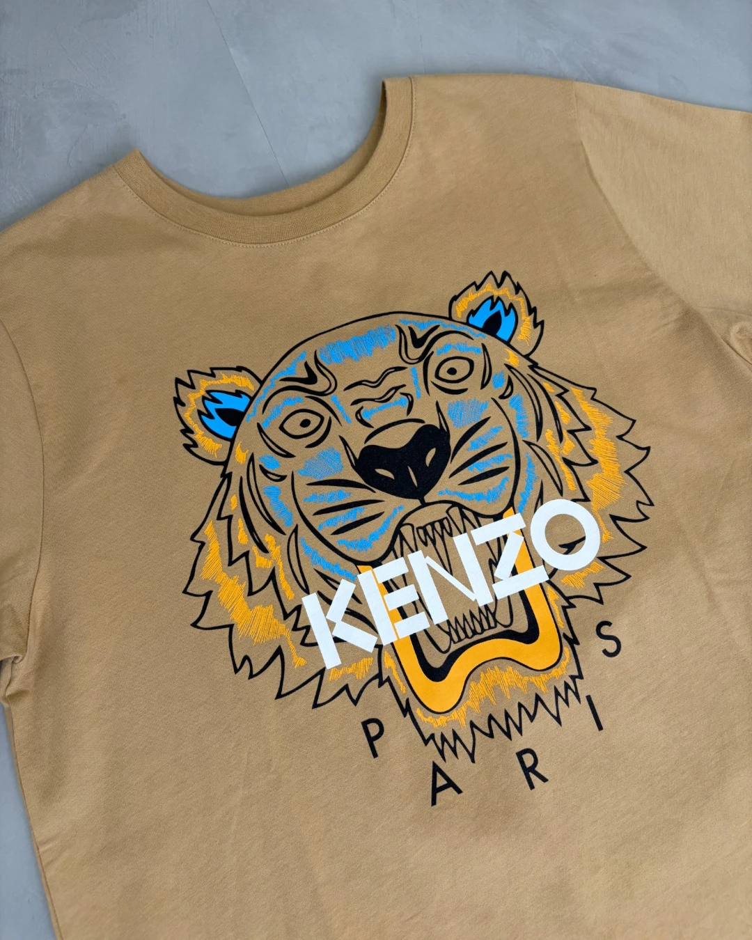 Kenzo Tiger Print T-Shirt beige – XS