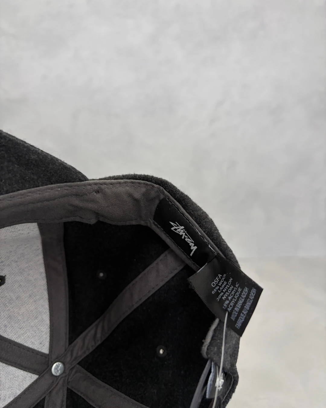Stussy Felt Snapback grey - (NEW)