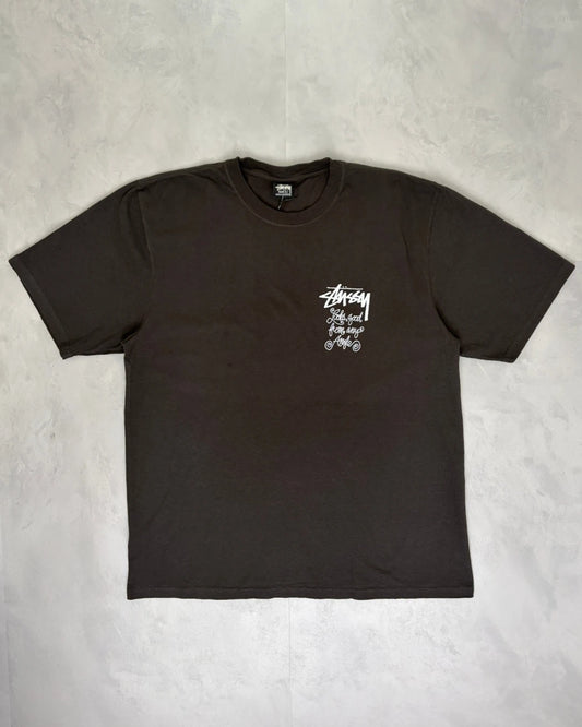 Stussy Any Angle T Shirt faded black