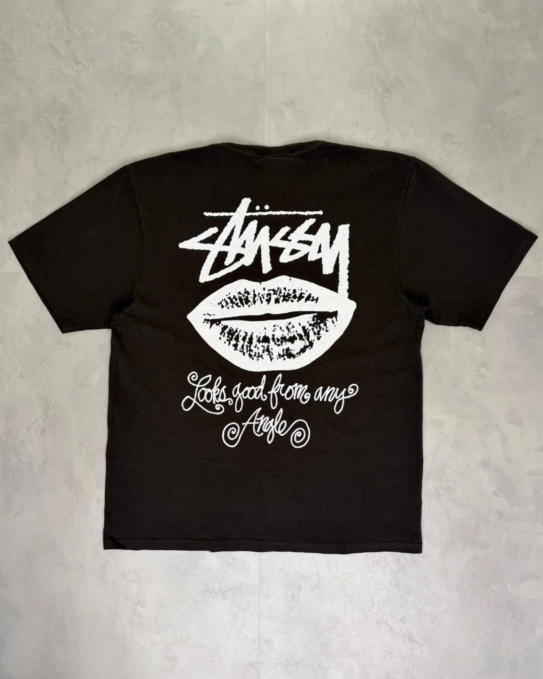 Stussy Any Angle T Shirt faded black