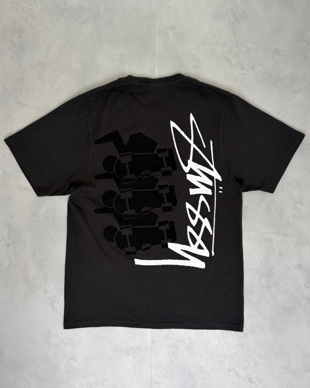 Stussy Skate Stack T Shirt faded black – (NEW) / S
