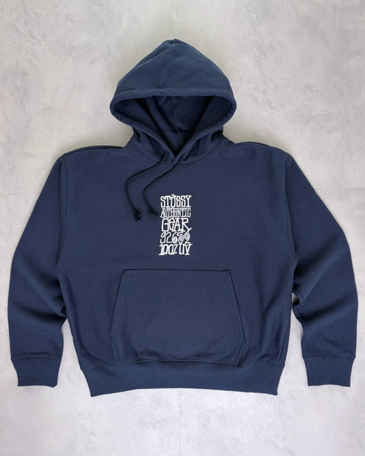 Stussy Authentic Gear Hoodie navy – M