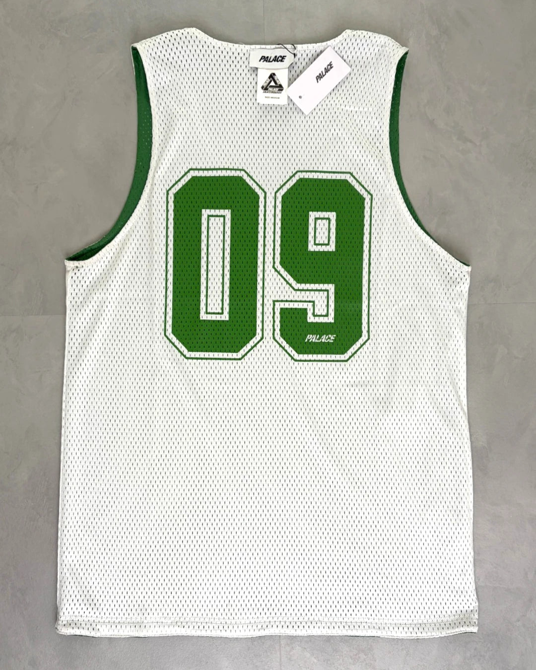 Palace Reverso Mesh Vest green|white
