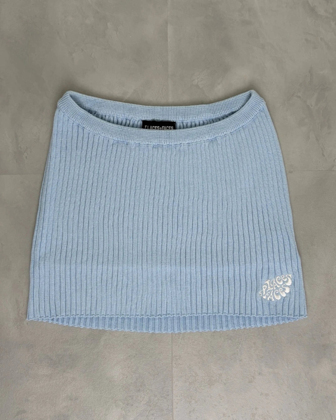 Places + Faces Knitted Skirt blue – S
