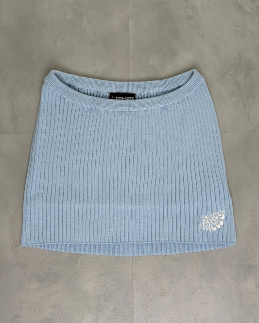 Places + Faces Knitted Skirt blue – S