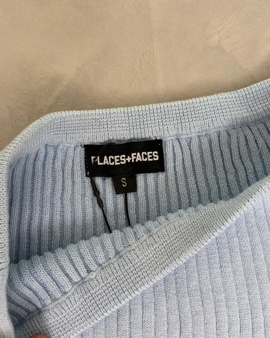 Places + Faces Knitted Skirt blue – S