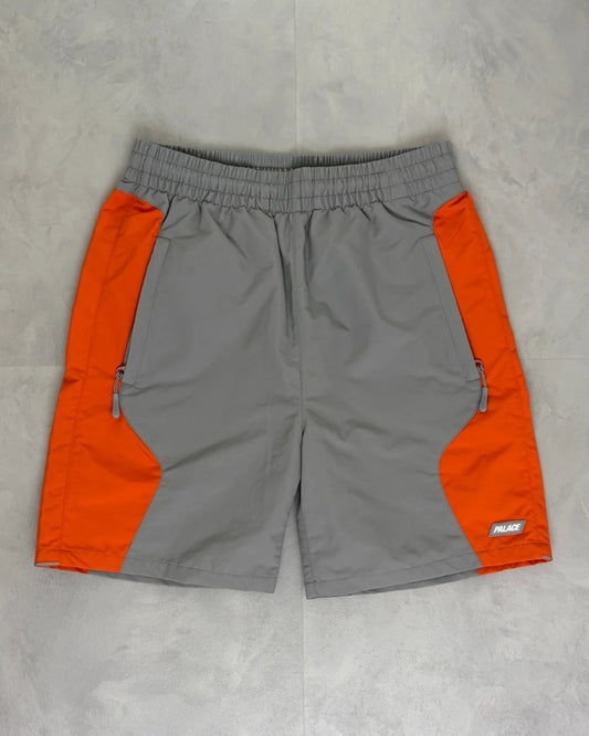 Palace Duo Shell Shorts orange|grey - M