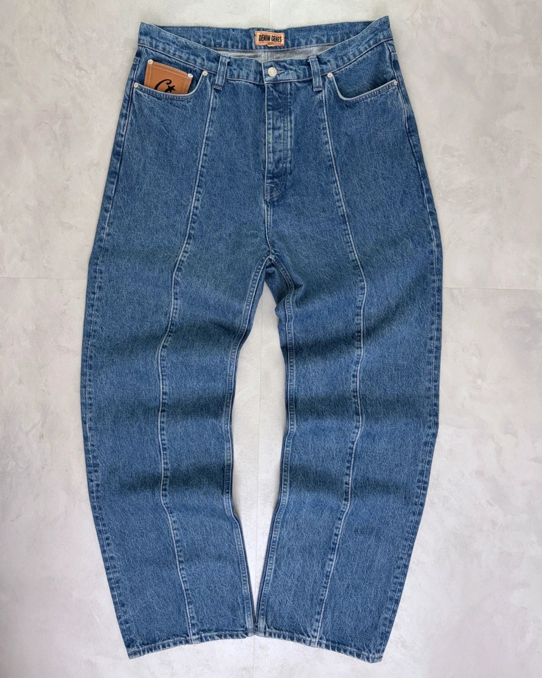 Corteiz C-Star Contrast Stitch Jeans light blue – W36