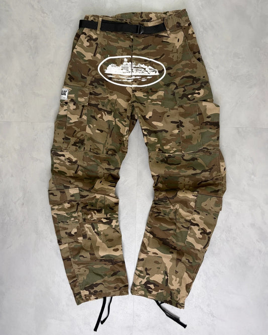 Corteiz Dutty Camo Alcatraz Cargos  – S
