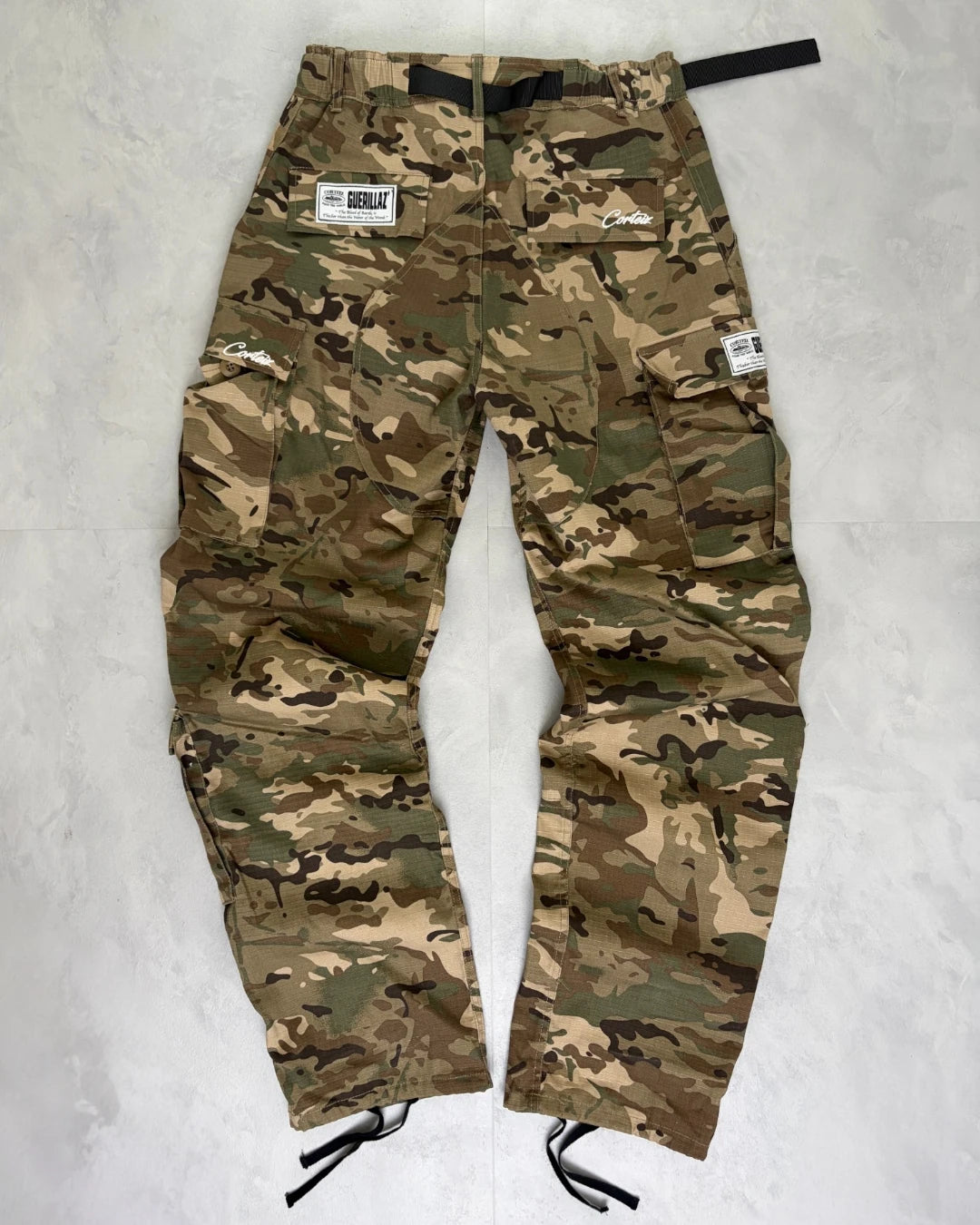 Corteiz Dutty Camo Alcatraz Cargos  – S