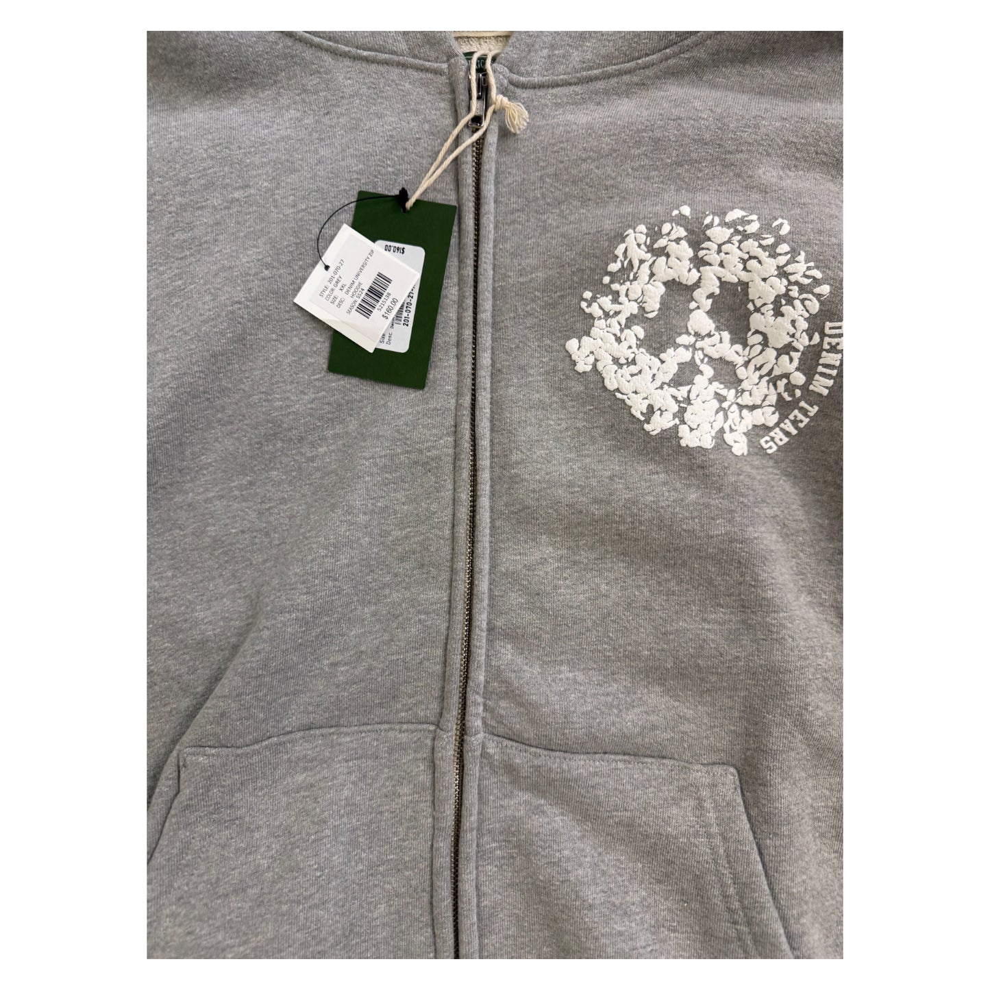 Denim Tears University Zip Hoodie grey - XXL