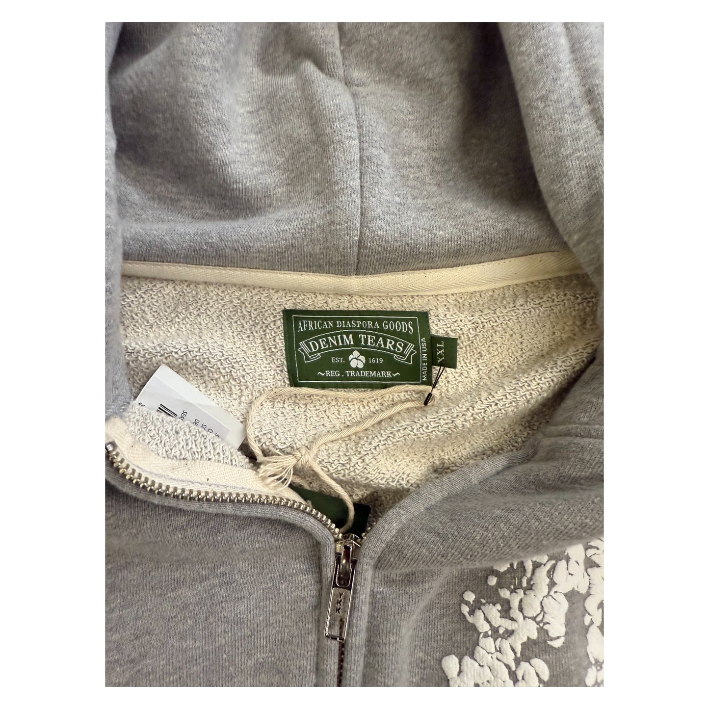 Denim Tears University Zip Hoodie grey - XXL