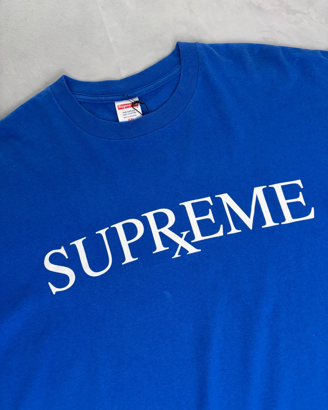 Supreme x Spellout T-Shirt blue – XXL