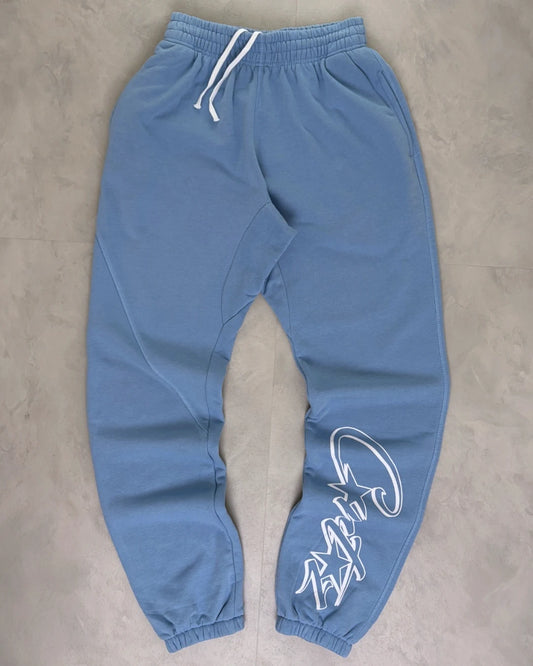 Corteiz Alcatraz Joggers baby blue - M
