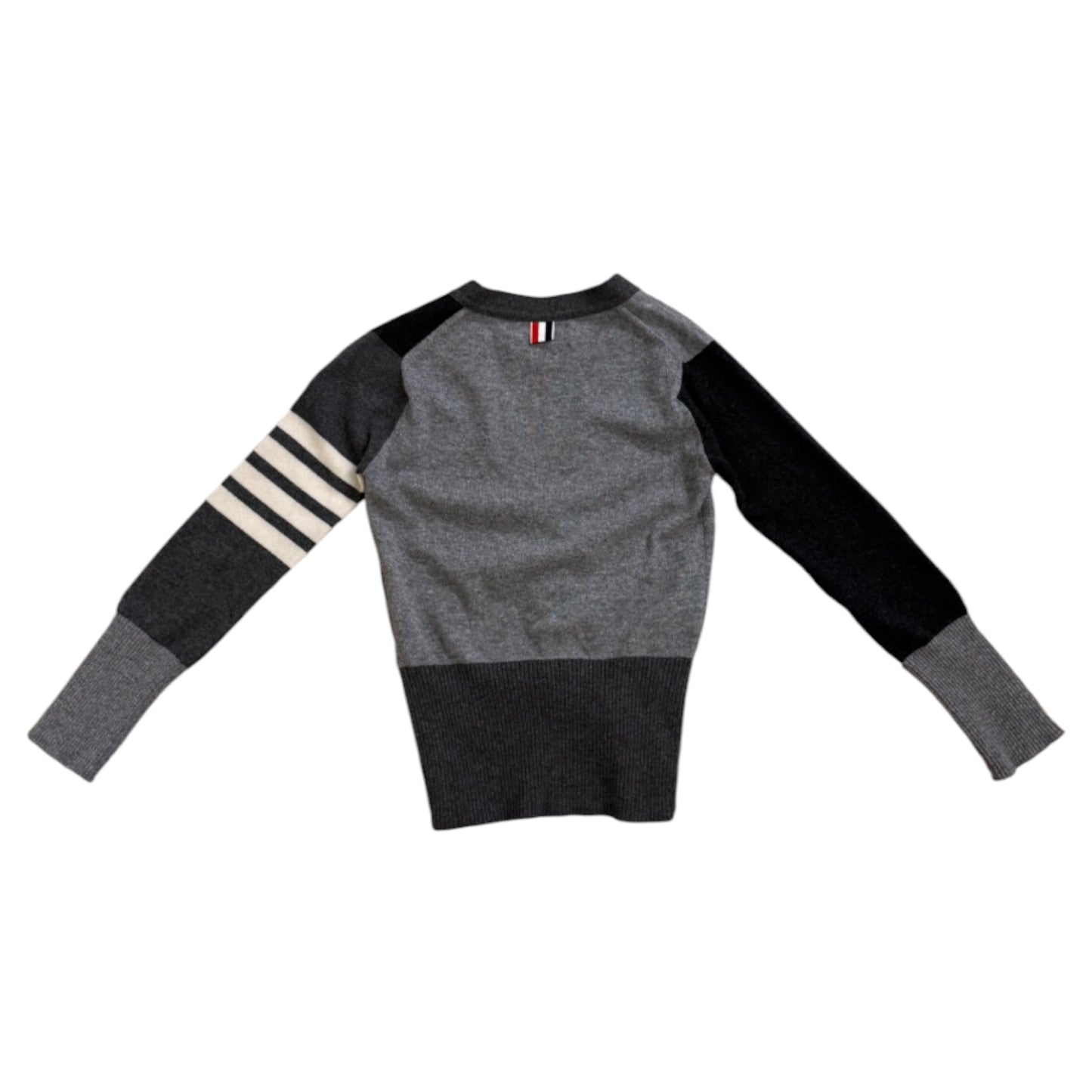 Thom Browne V Neck Fun in Cardigan - 38