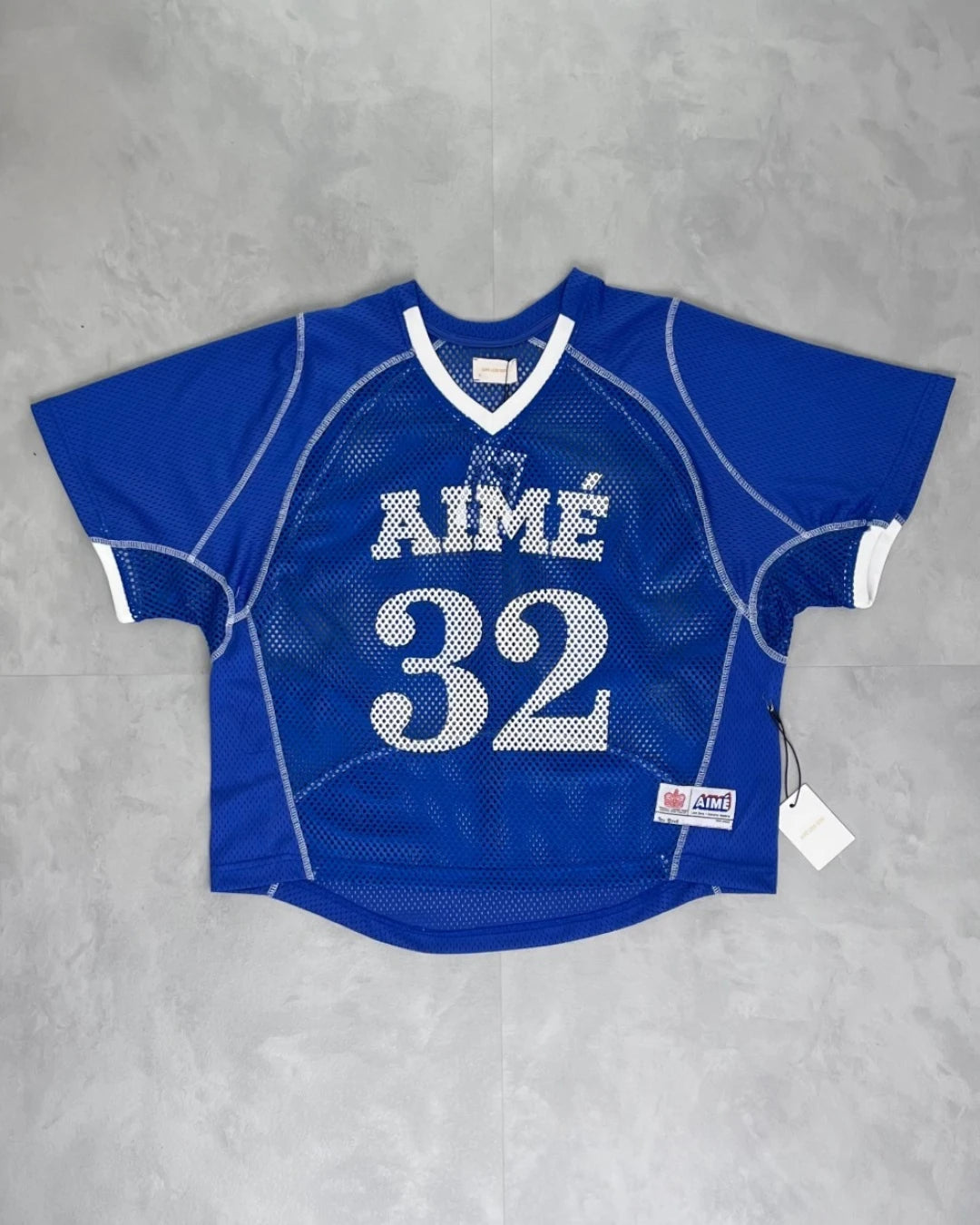 Aime Leon Dore Mesh Football Jersey blue - M