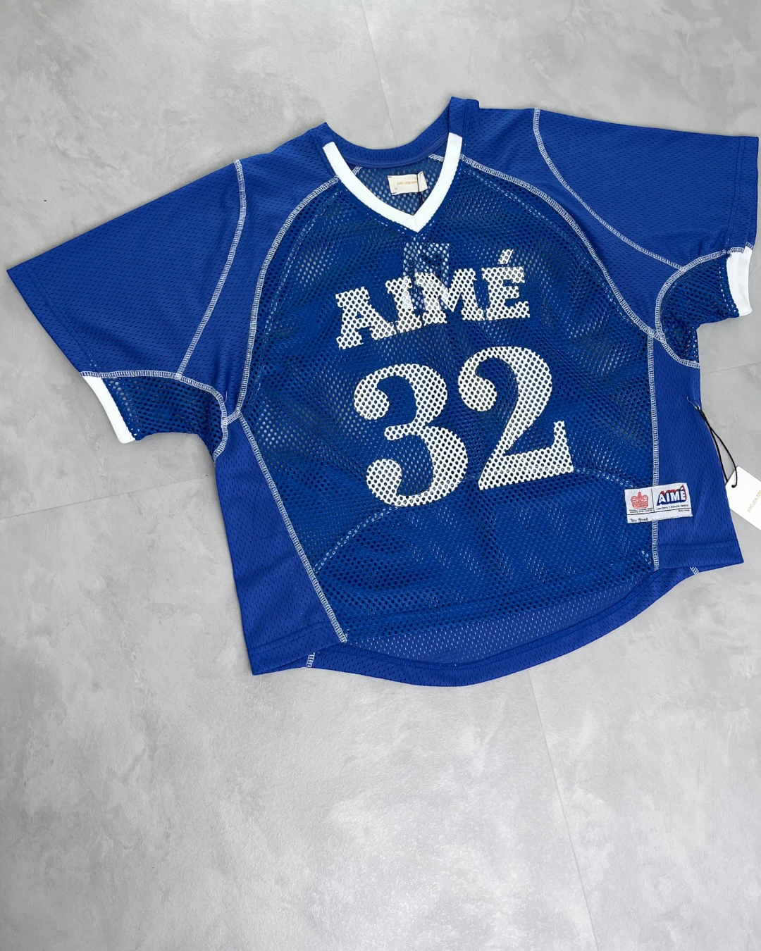 Aime Leon Dore Mesh Football Jersey blue - M