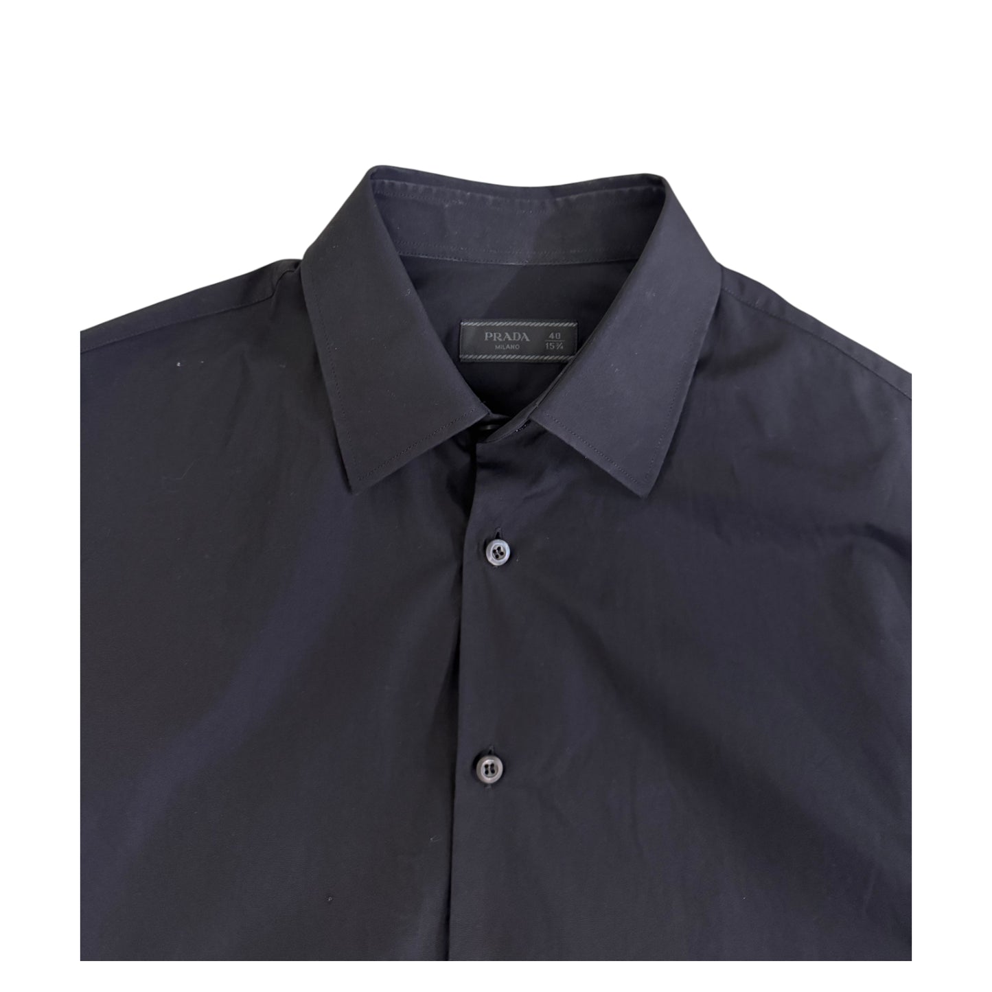 PRADA Triangle Logo Shirt Black - M