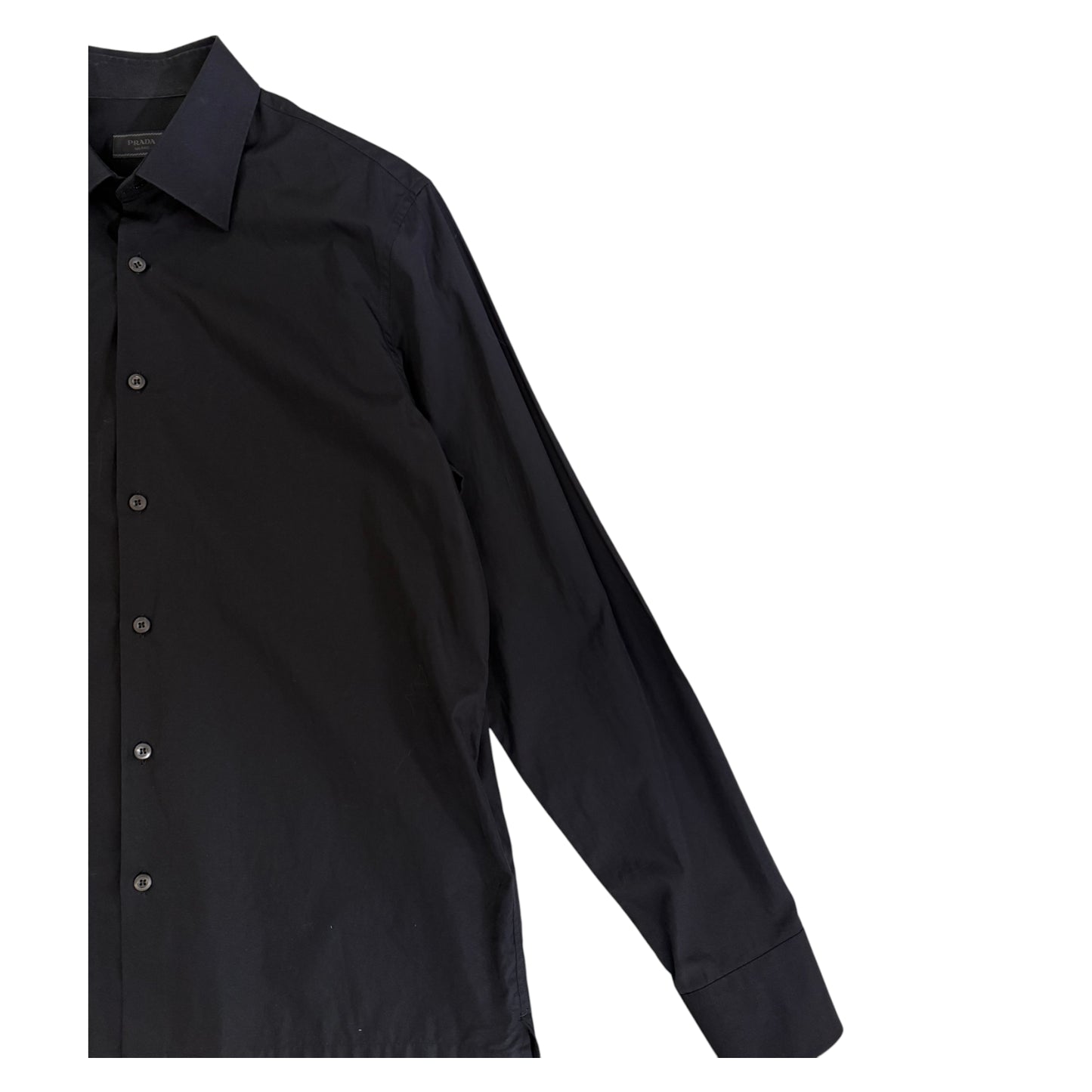 PRADA Triangle Logo Shirt Black - M