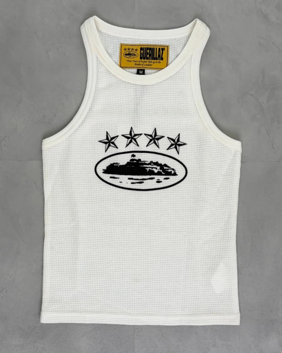 Corteiz 4 Starz Alcatraz Tank Top white – (NEW) / M