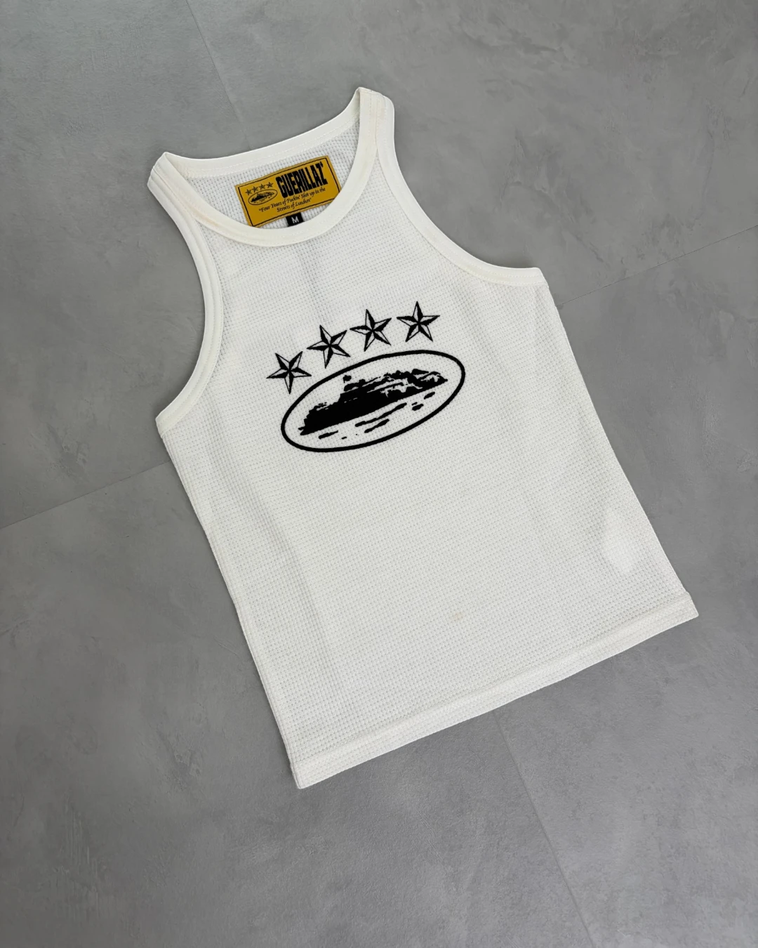 Corteiz 4 Starz Alcatraz Tank Top white – (NEW) / M
