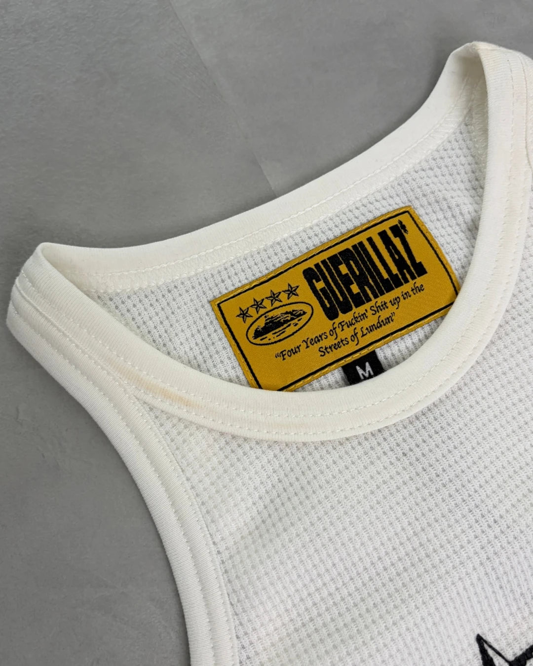 Corteiz 4 Starz Alcatraz Tank Top white – (NEW) / M