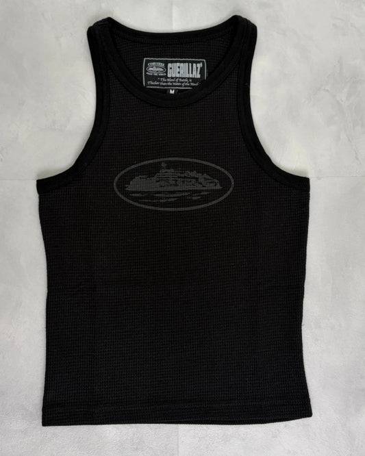 Corteiz Blackout Alcatraz Tank Top – (NEW) / M