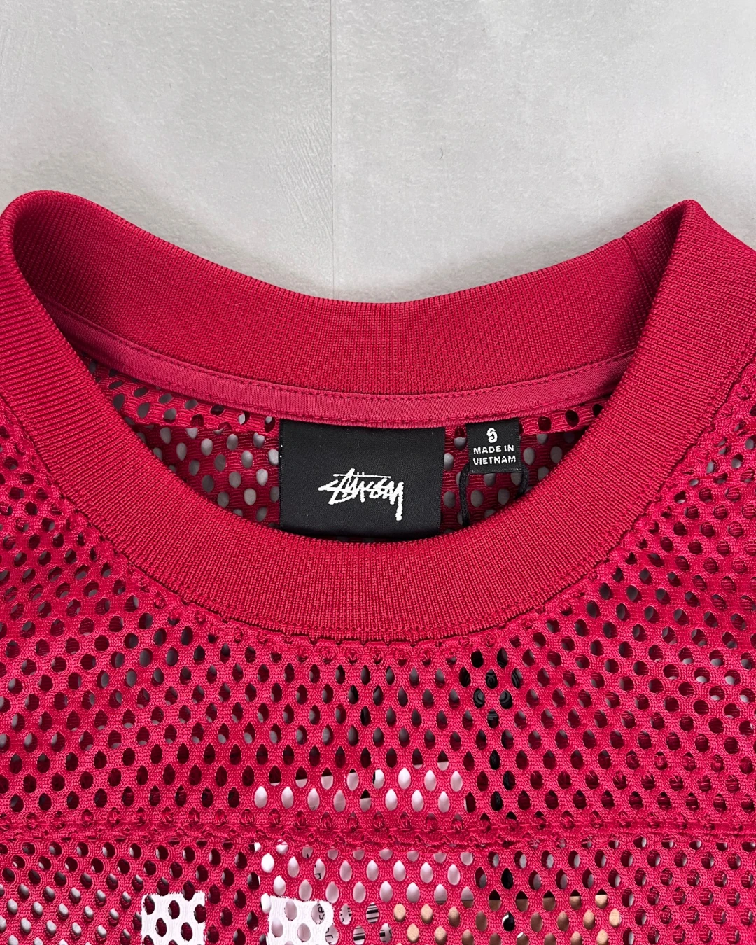 Stussy Sport Mesh Jersey red - S